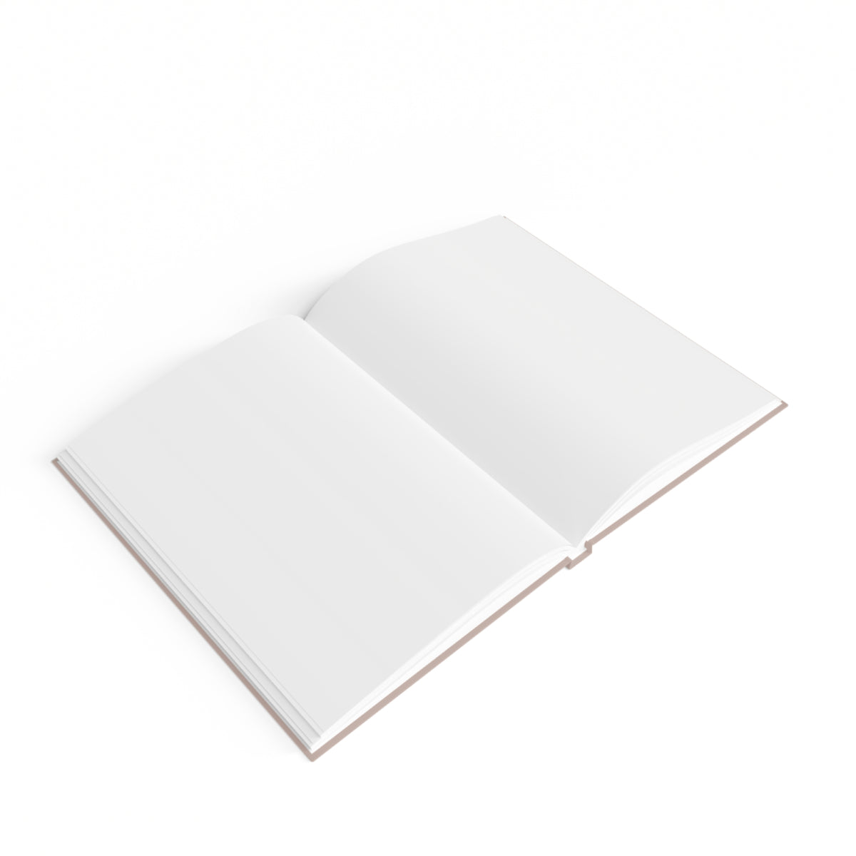 Journal Notebook, Hardcover Blank - Geometric Skull (pale pink)