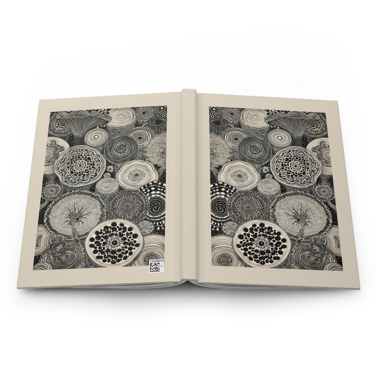 Journal Notebook, Hardcover Lined - Ring 'Round the Rings, Light Version