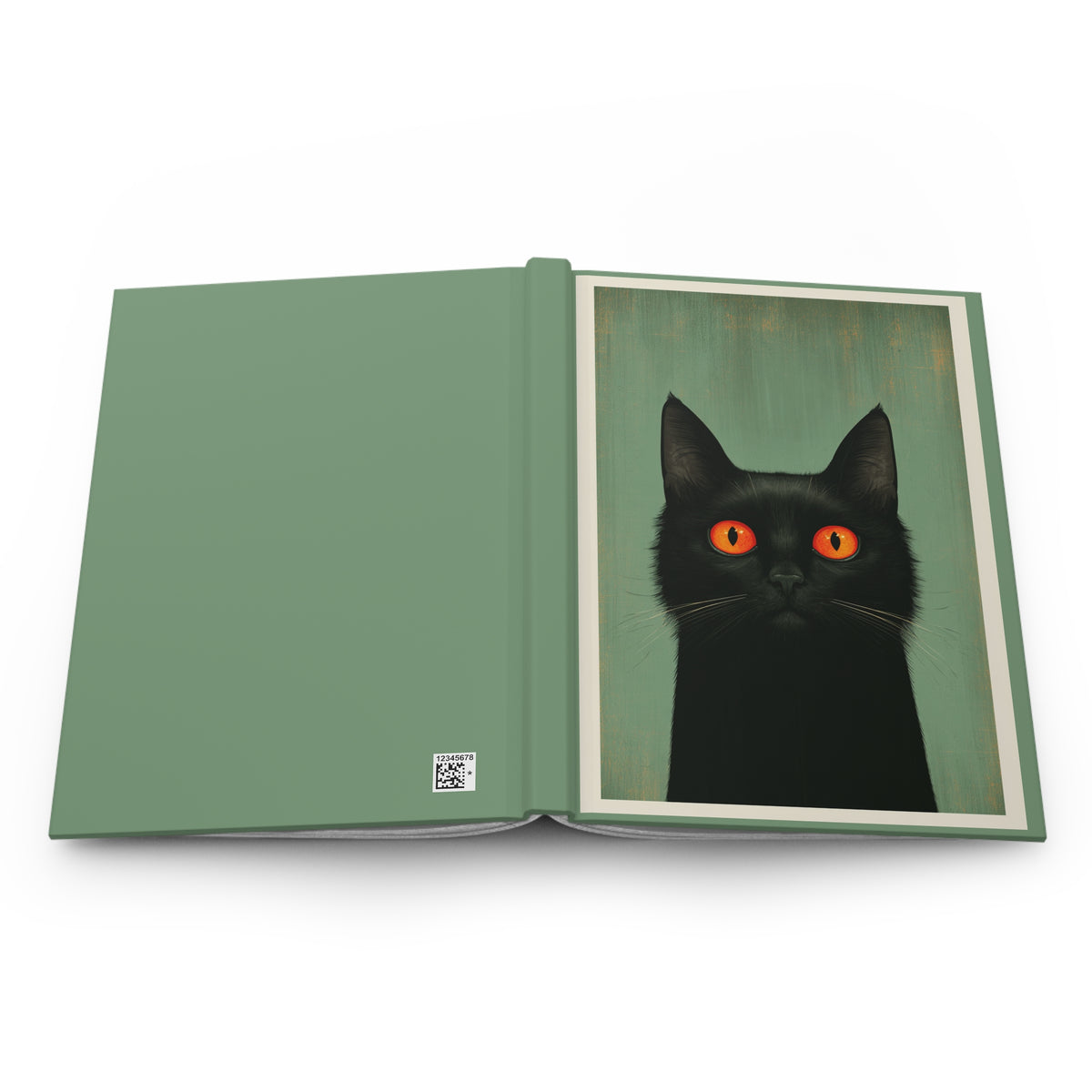 Journal Notebook, Hardcover Lined - Black Cat Says What?