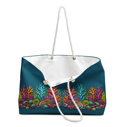 Tote, Weekender Travel  Bag - Coral Reef