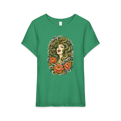 Medusa Floral Graphic Tee Shirt