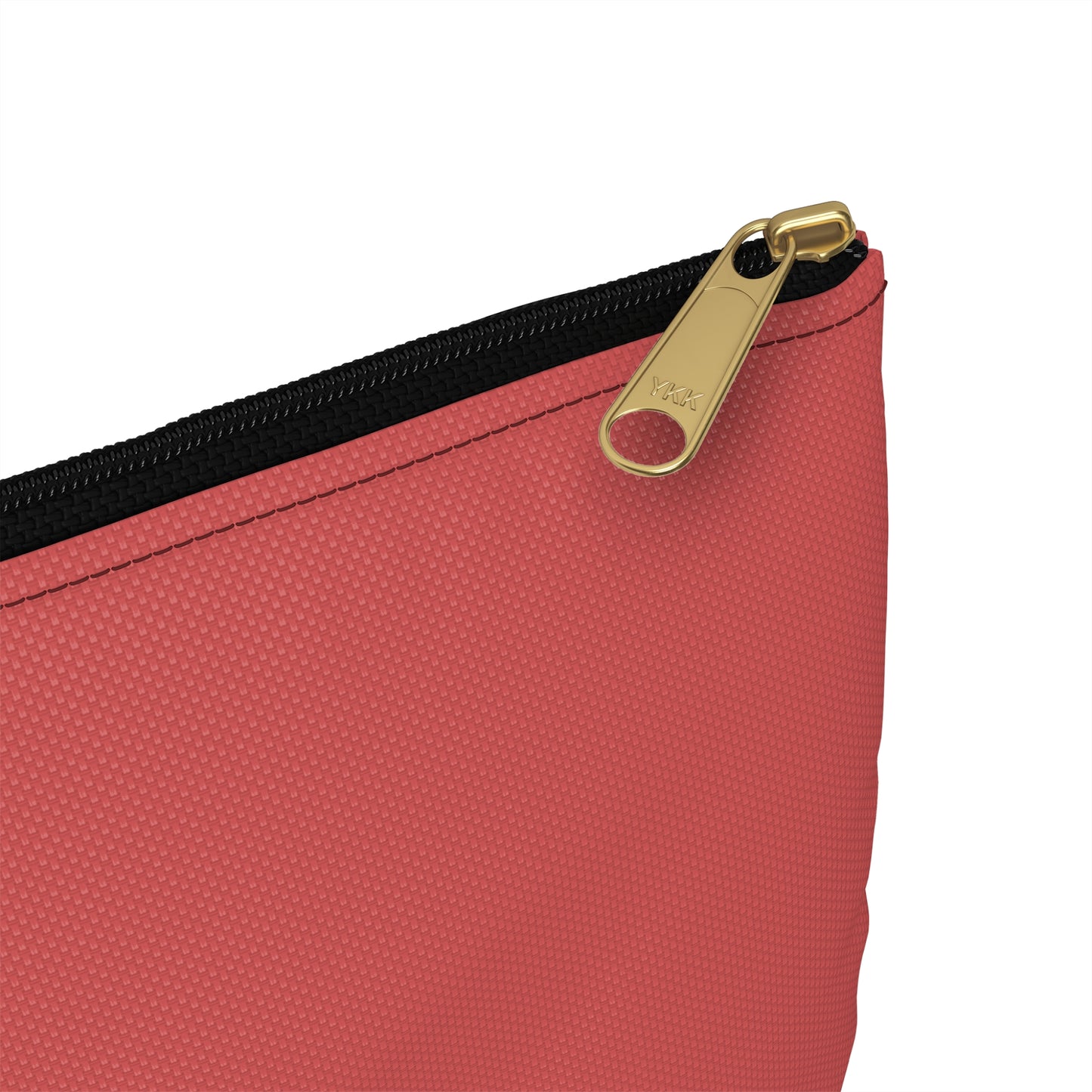 Zebra Dark Coral Accessory Pouch
