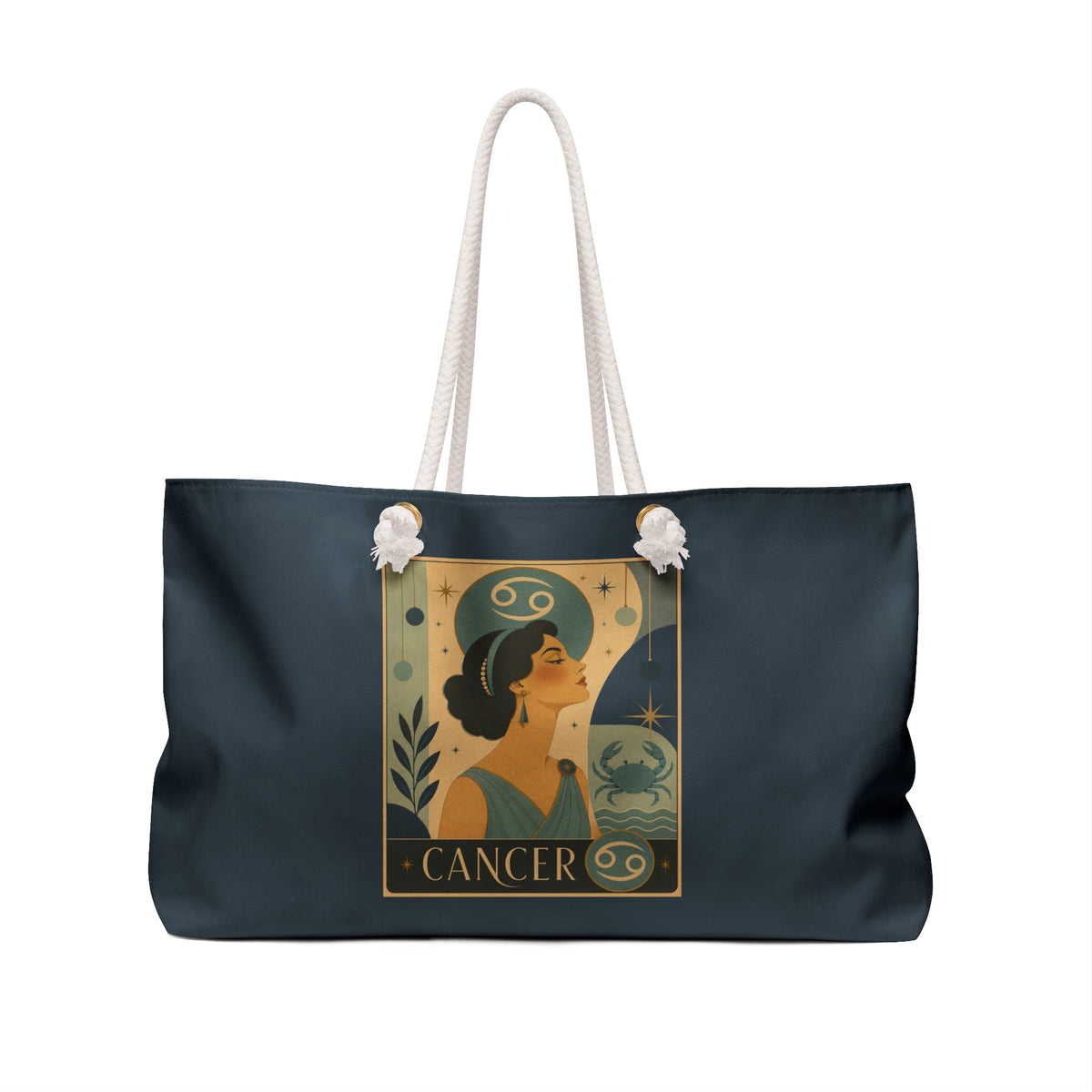 Tote, Weekender Travel Bag - Retro Cancer Zodiac