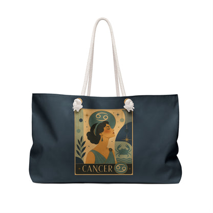 Tote, Weekender Travel Bag - Retro Cancer Zodiac