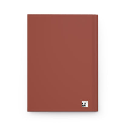 Journal Notebook, Hardcover Lined - Buddha Lotus (dusty red)
