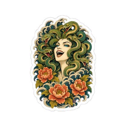 Sticker,  Kiss-Cut - Medusa Snake Head