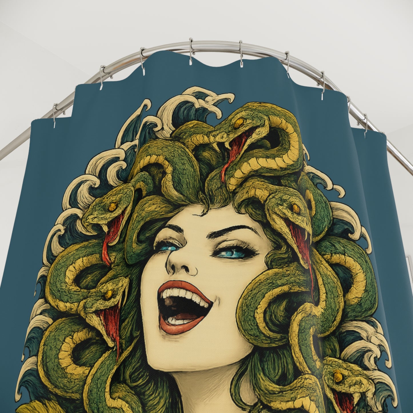 Medusa Having a Chuckle Shower Curtain