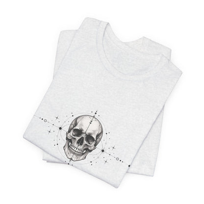 T-Shirt, Short Sleeve Boxy Crew Neck - Skull Geometry