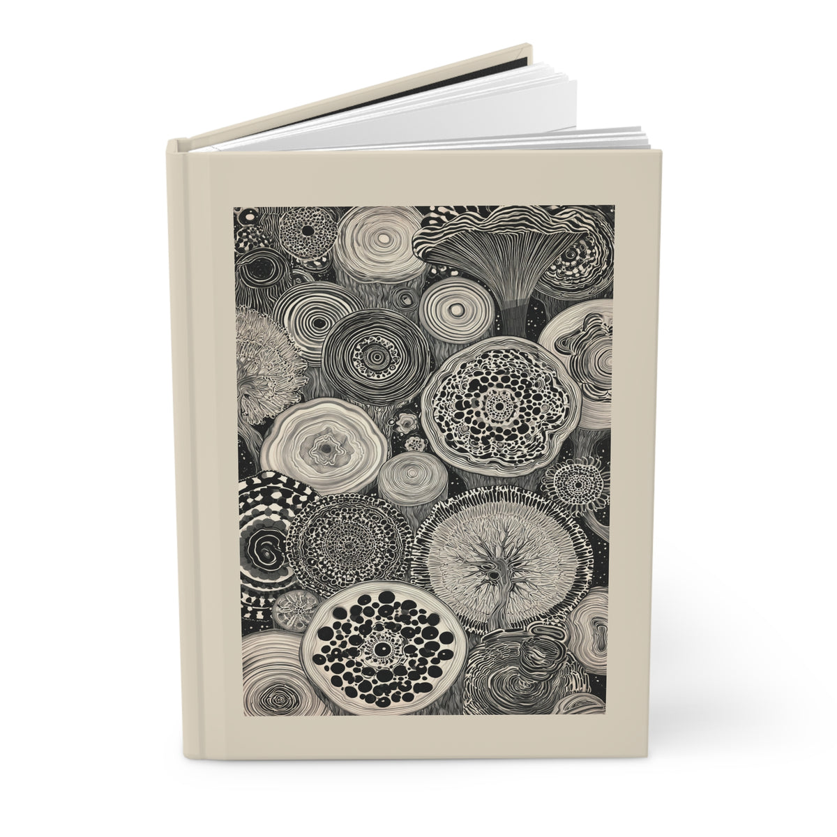 Journal Notebook, Hardcover Lined - Ring 'Round the Rings, Light Version