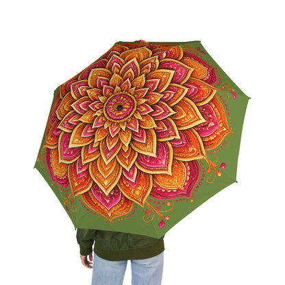 Floral Mandala Foldable Umbrella