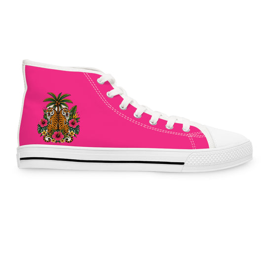 Tiger Tiger Pink High Top Sneakers