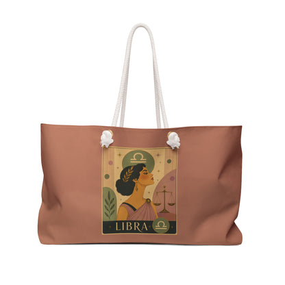Tote, Weekender Travel Bag - Retro Libra Zodiac