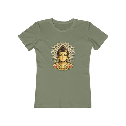 Buddha Head with Floral Accents T-Shirt