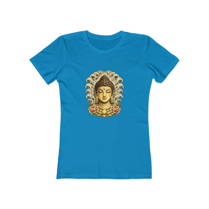 Buddha Head with Floral Accents T-Shirt