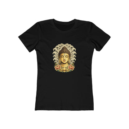 Buddha Head with Floral Accents T-Shirt