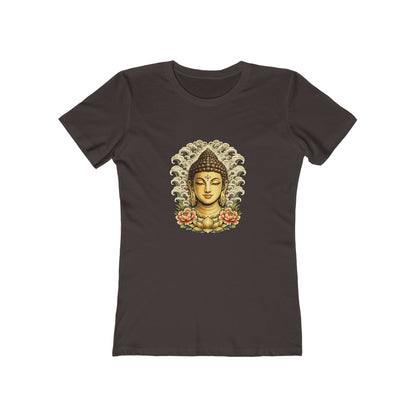 Buddha Head with Floral Accents T-Shirt