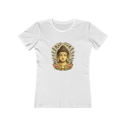 Buddha Head with Floral Accents T-Shirt