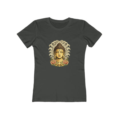 Buddha Head with Floral Accents T-Shirt