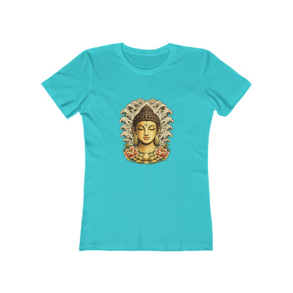 Buddha Head with Floral Accents T-Shirt