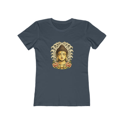 Buddha Head with Floral Accents T-Shirt