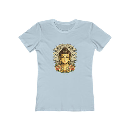 Buddha Head with Floral Accents T-Shirt