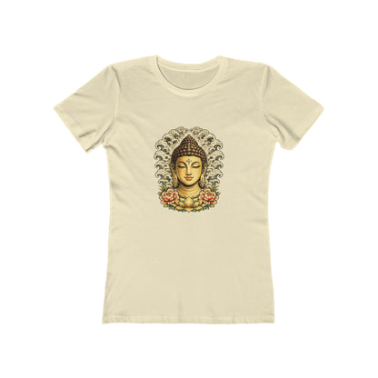 Buddha Head with Floral Accents T-Shirt