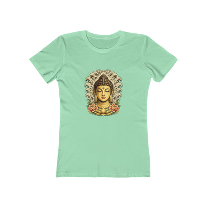 Buddha Head with Floral Accents T-Shirt