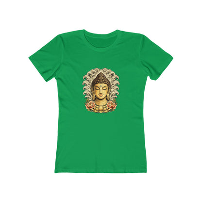 Buddha Head with Floral Accents T-Shirt