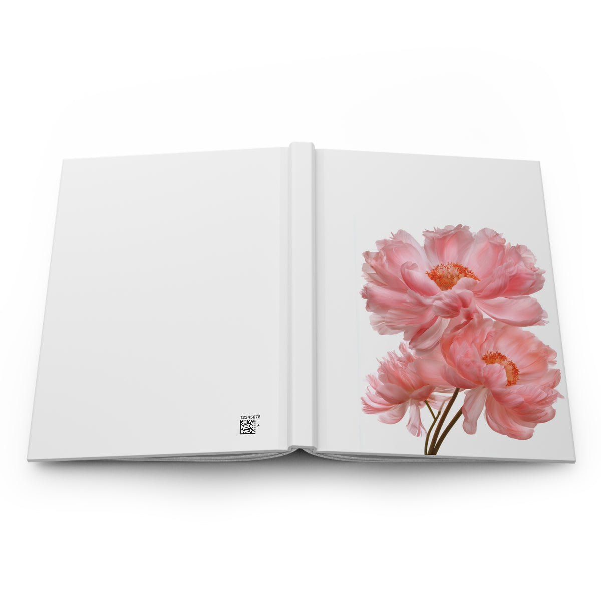 Journal Notebook, Hardcover Lined - Peonies in Bloom