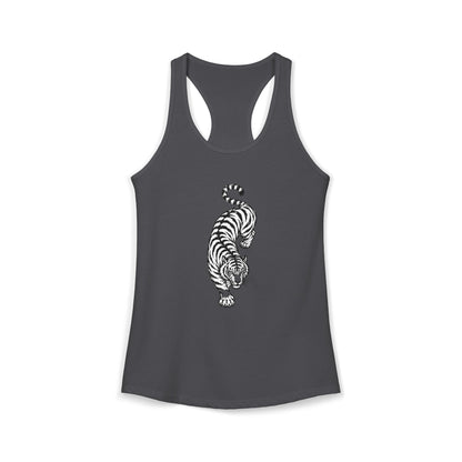 Tiger Black and White Racerback Tank