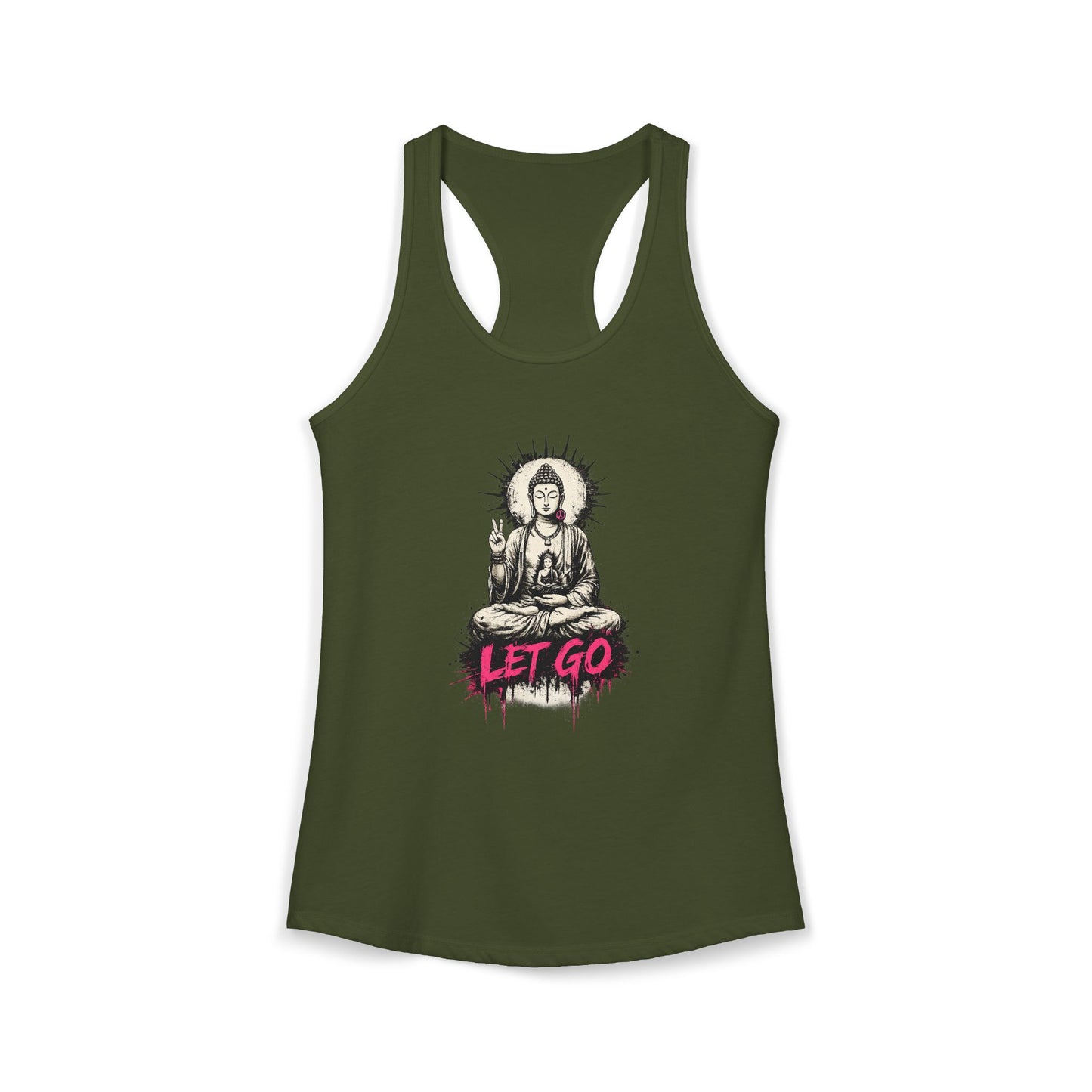 Buddha Let Go Racerback Tank
