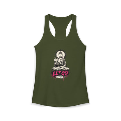 Buddha Let Go Racerback Tank