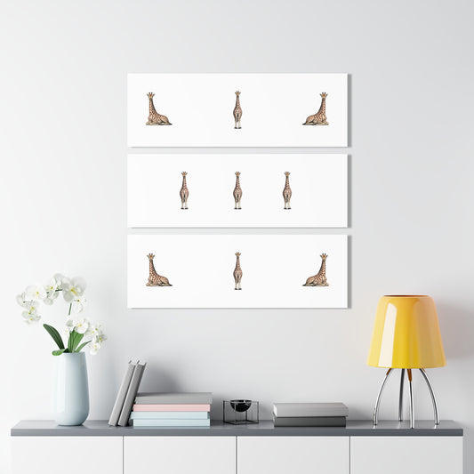 Giraffe Triptych Acrylic Wall Art