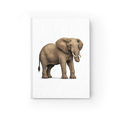 Journal Notebook, Hardcover Blank - Elephant Side view