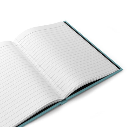 Journal Notebook, Hardcover Lined - Mystical All-Seeing Eye (teal)