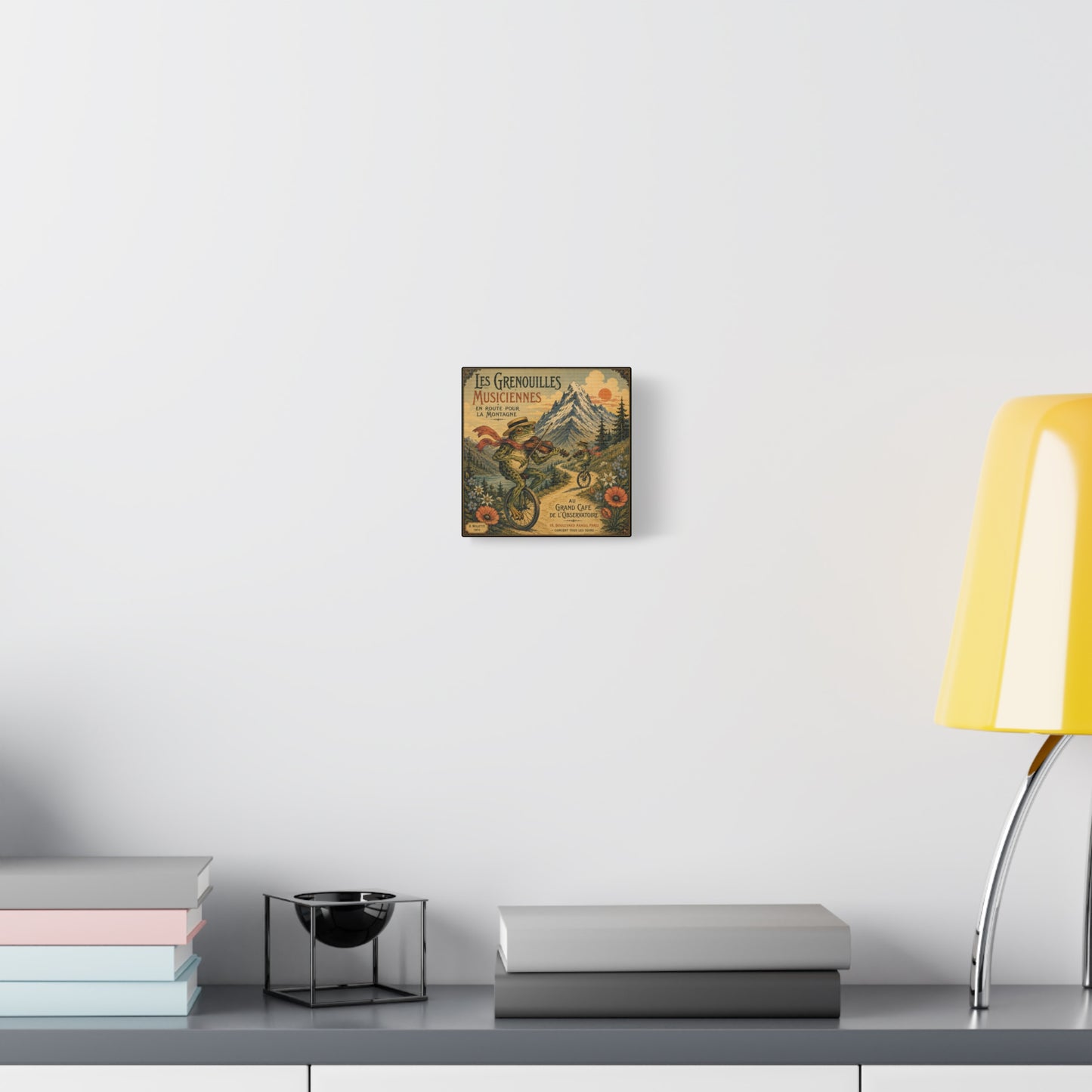 Vintage Frog Musicians Canvas Art – 'Les Grenouilles Musiciennes' Stretched Matte Print