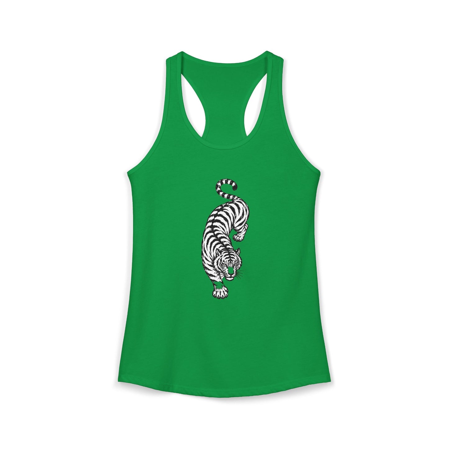 Tiger Black and White Racerback Tank