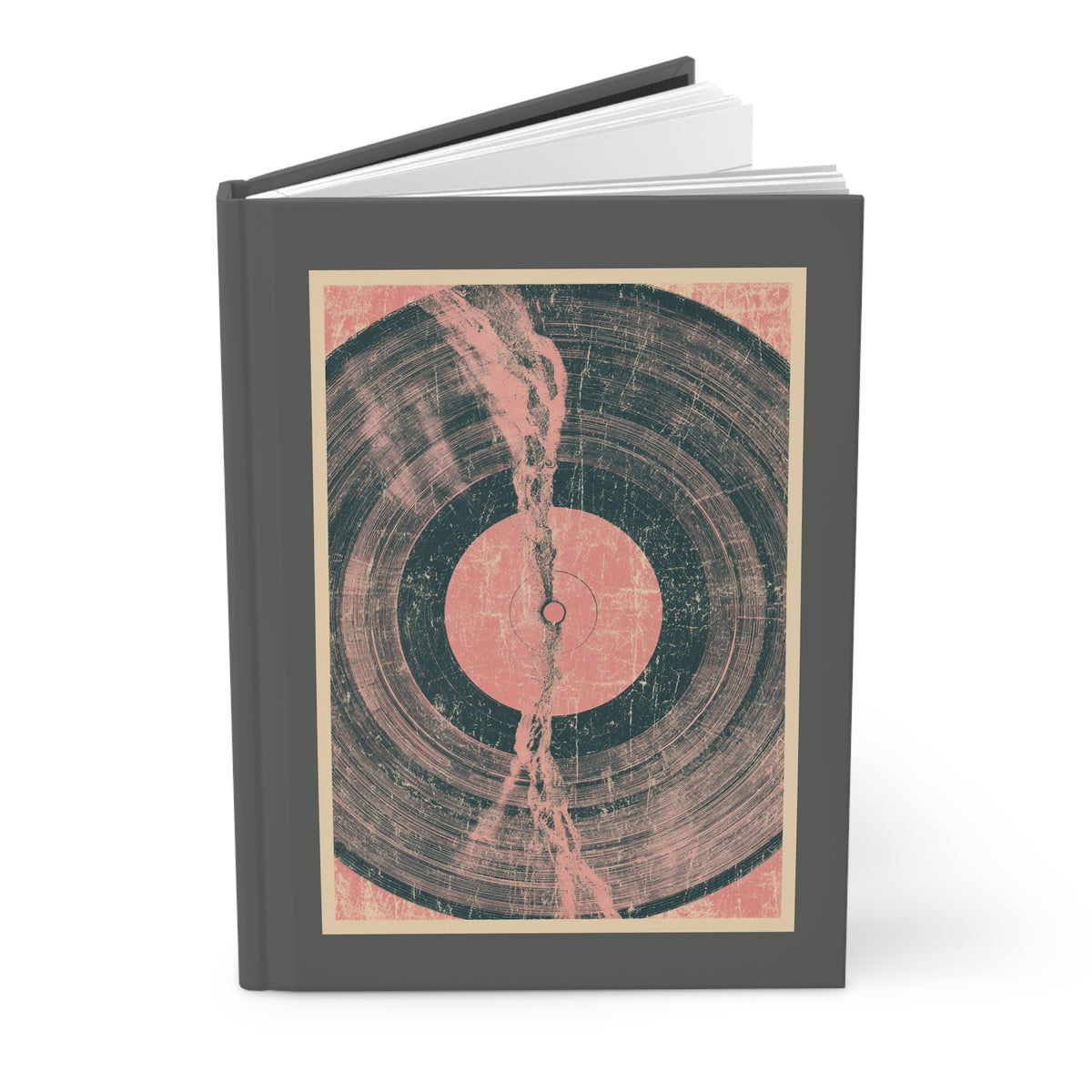 Journal Notebook, Hardcover Lined - Punk Pink Vinyl