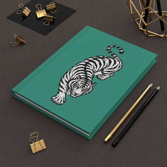 Tiger Illustration Lined Hardcover Journal