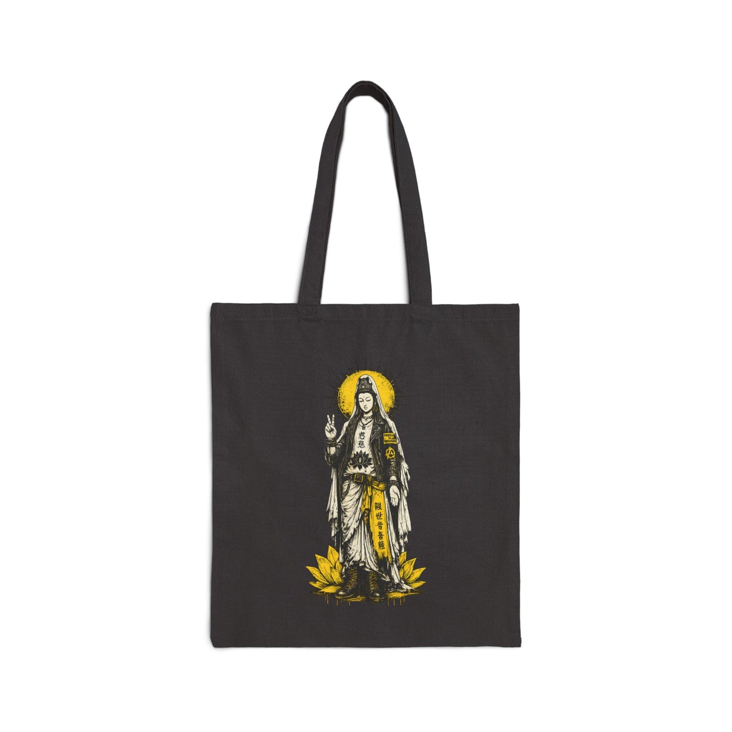Punk Quan Yin Canvas Tote Bag