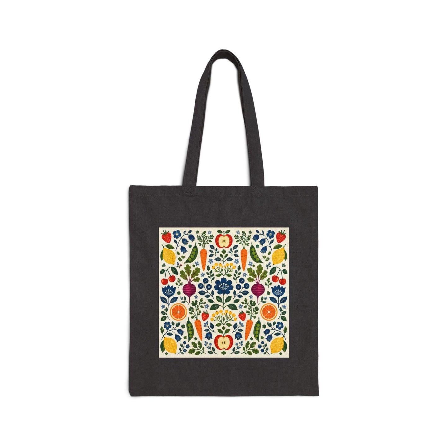 Swedish Style Vegetable Canvas Tote Bag