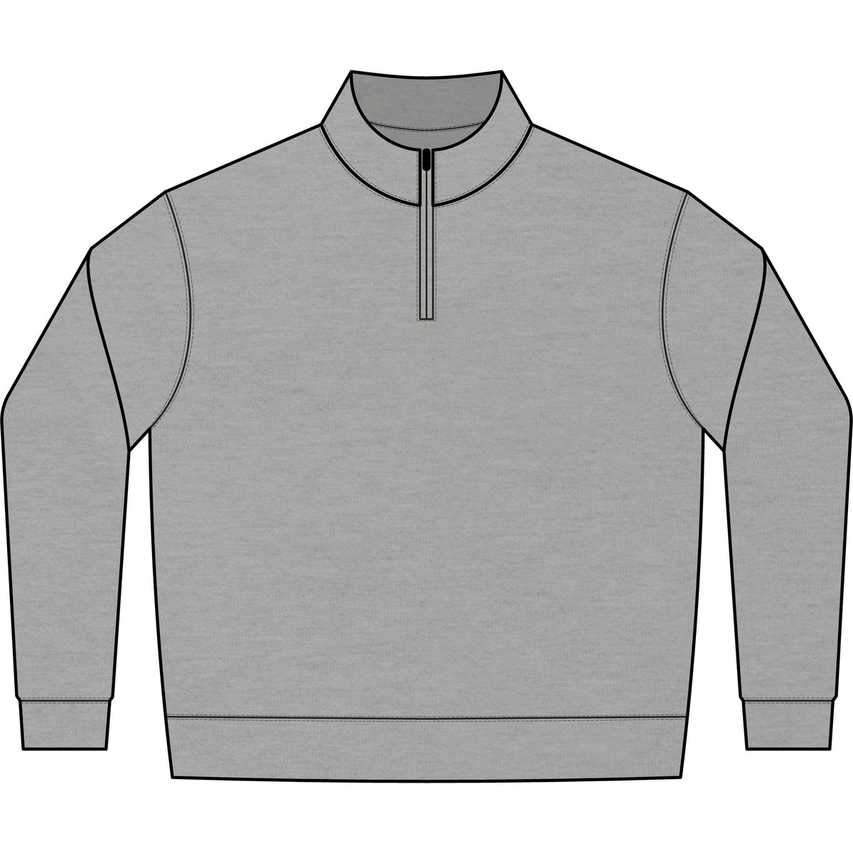 Fleece, Unisex Quarter zip - Mountain Lake