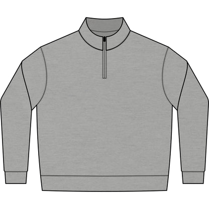 Fleece, Unisex Quarter zip - Mountain Lake
