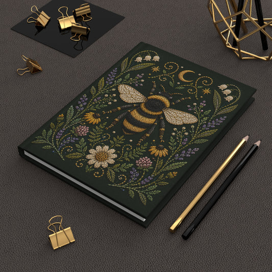 Bee & Blooms Hardcover Lined Journal