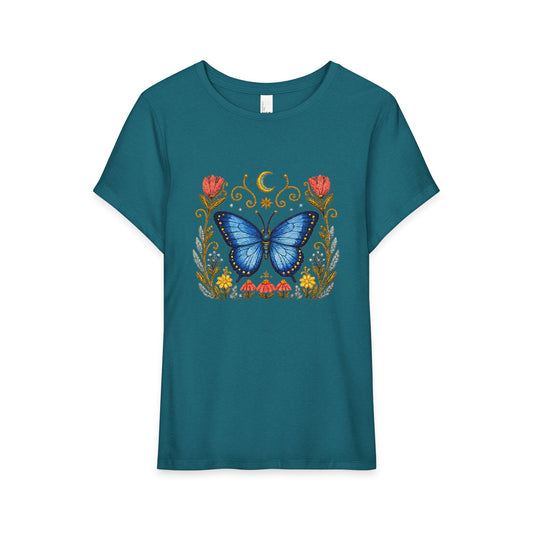 Morpho Butterfly Floral Tee