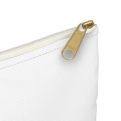 Zebra White Accessory Pouch