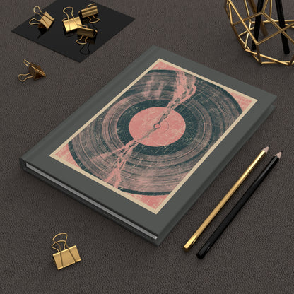 Journal Notebook, Hardcover Lined - Punk Pink Vinyl