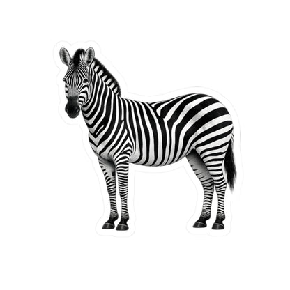 Sticker, Kiss-Cut - Zebra Standing Side View