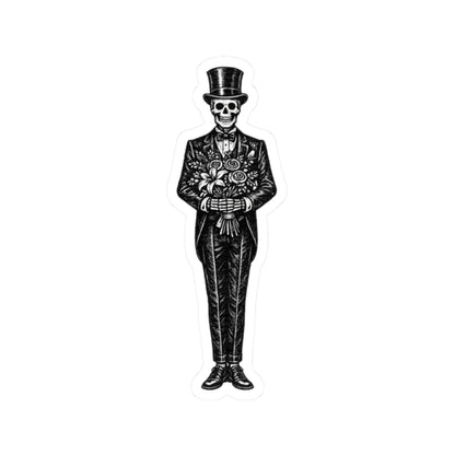 Sticker,  Kiss-Cut - Gothic Skeleton Gentleman