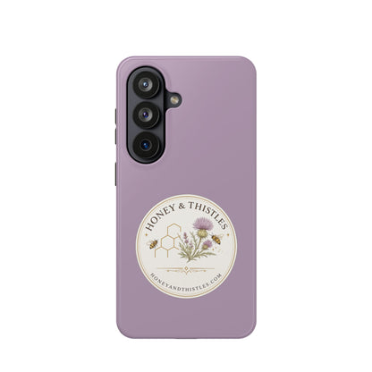Floral Honey & Thistles Magnetic Phone Case — Impact-Resistant MagSafe-Compatible